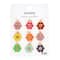 Enamel & Gold Smiley Flower Charms by Bead Landing™
